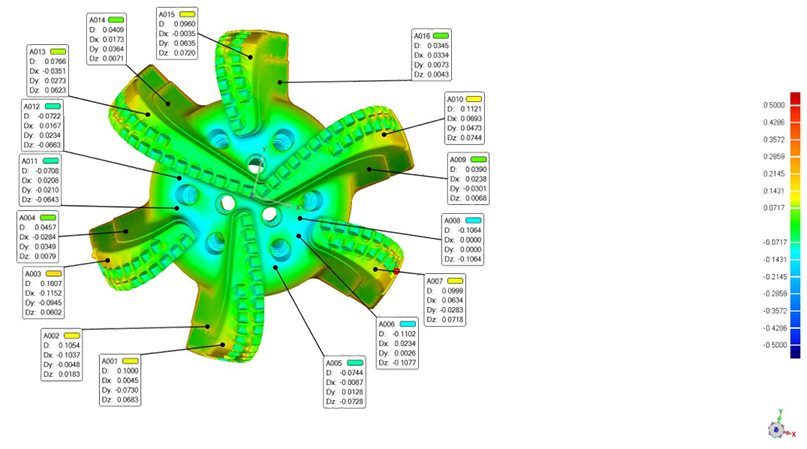 3D Scanning Nuclear Model Of PDC Drill Bits For Sale 3D Scanning Nuclear Model Of PDC Drill Bits For Sale