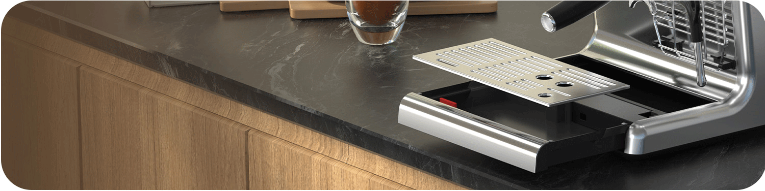 Removable High-Capacity Drip Tray Removable High-Capacity Drip Tray