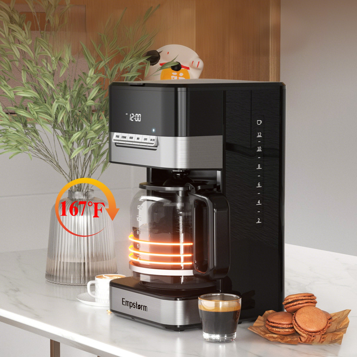 drip coffee machine with 4-Hour Smart Keep-Warm drip coffee machine with 4-Hour Smart Keep-Warm