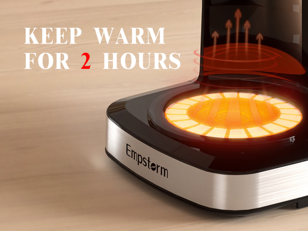 coffee machine with 120 Minutes Keep Warm Functionn