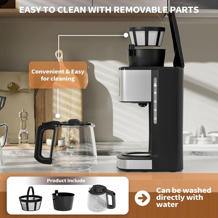 easy clean drip coffee machine