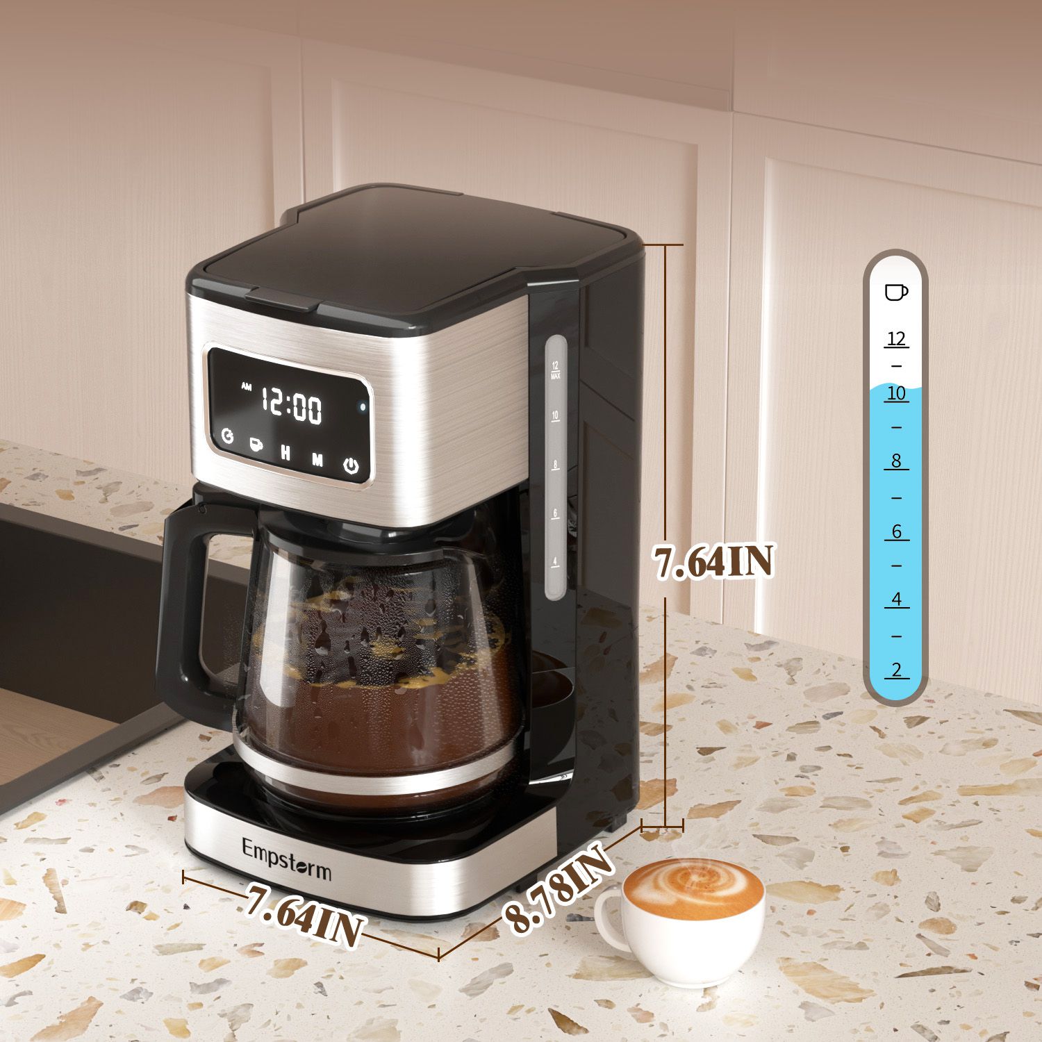 drip coffee machine wirh Customizable 24-Hour Brewing & 60 oz Reservoir drip coffee machine wirh Customizable 24-Hour Brewing & 60 oz Reservoir